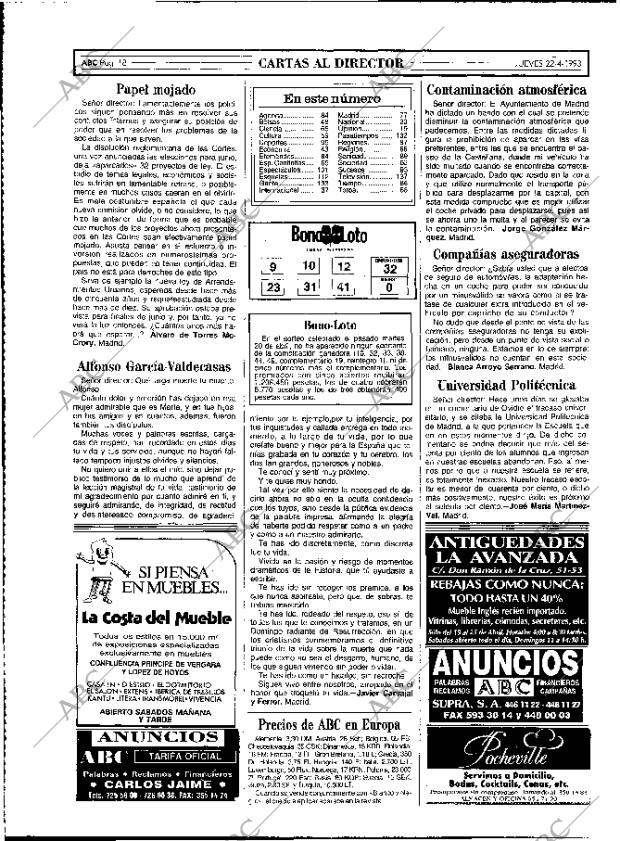 ABC MADRID 22-04-1993 página 18