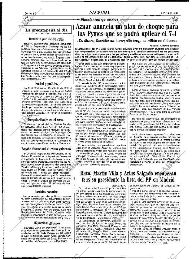 ABC MADRID 22-04-1993 página 26