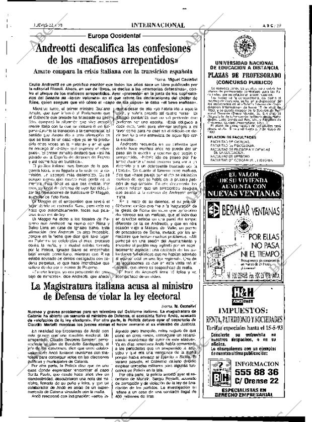 ABC MADRID 22-04-1993 página 39