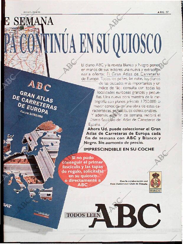 ABC MADRID 22-04-1993 página 57