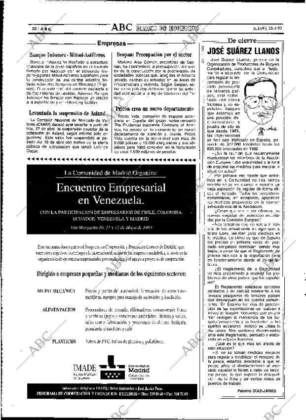 ABC MADRID 22-04-1993 página 58