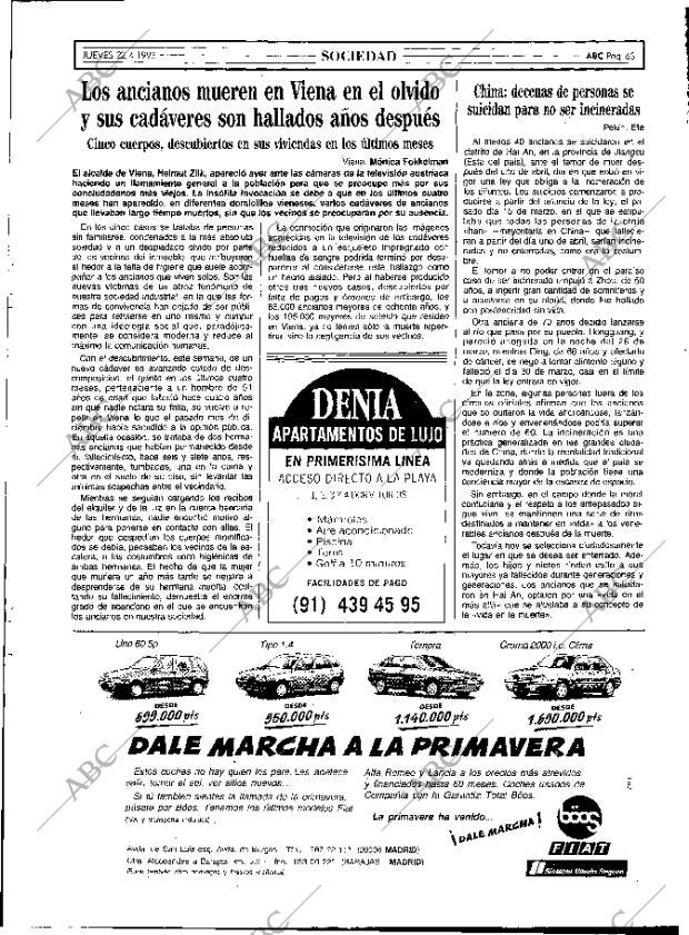 ABC MADRID 22-04-1993 página 63