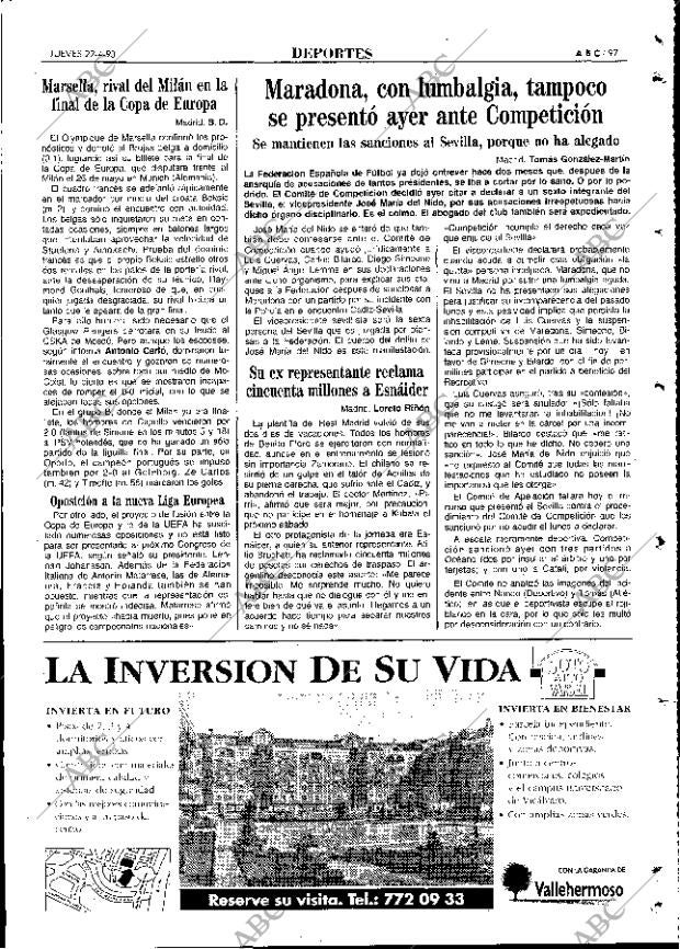 ABC MADRID 22-04-1993 página 97