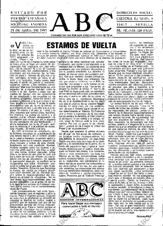 ABC SEVILLA 24-04-1993 página 3