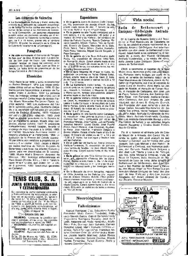 ABC SEVILLA 24-04-1993 página 58