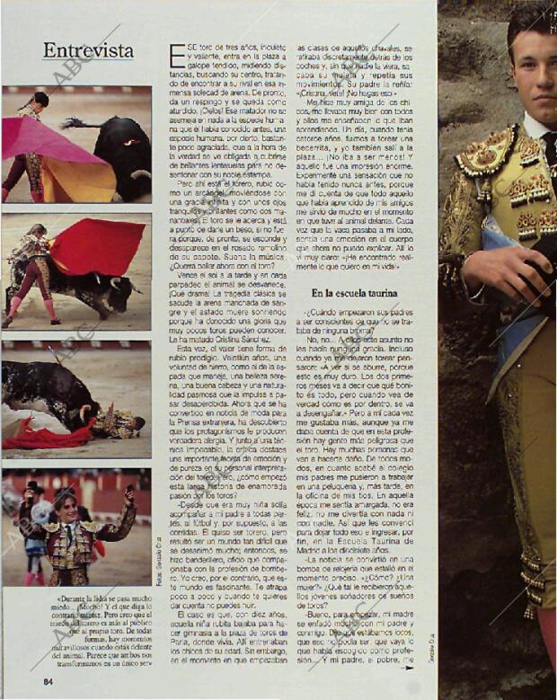 BLANCO Y NEGRO MADRID 25-04-1993 página 84