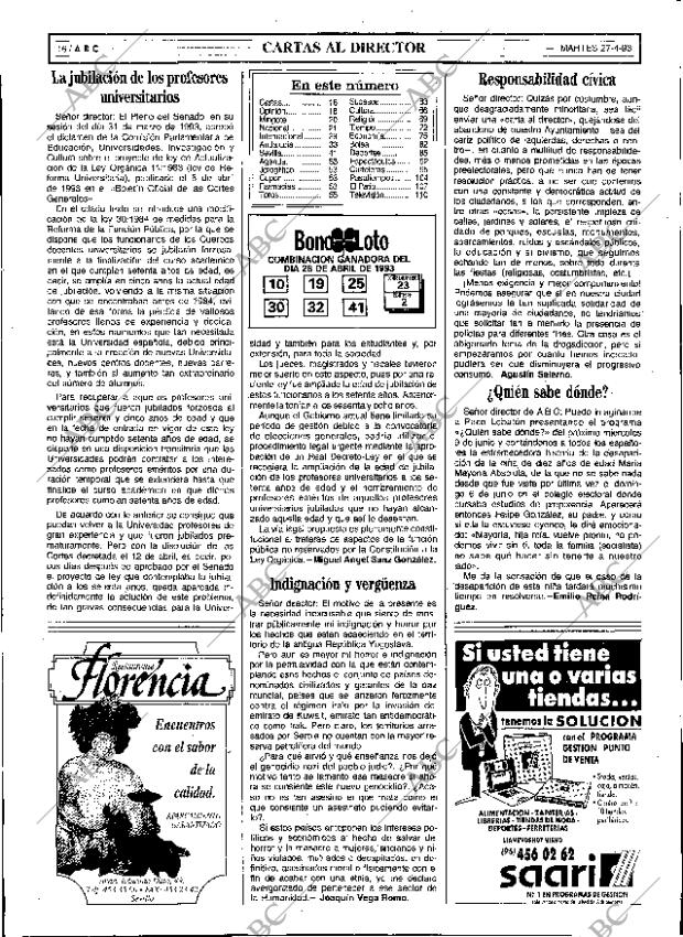 ABC SEVILLA 27-04-1993 página 16
