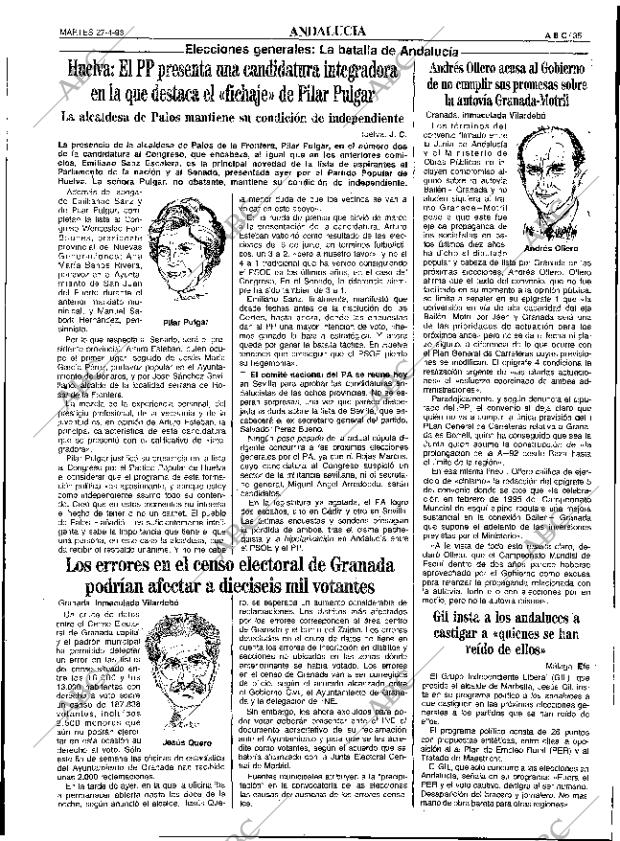 ABC SEVILLA 27-04-1993 página 35