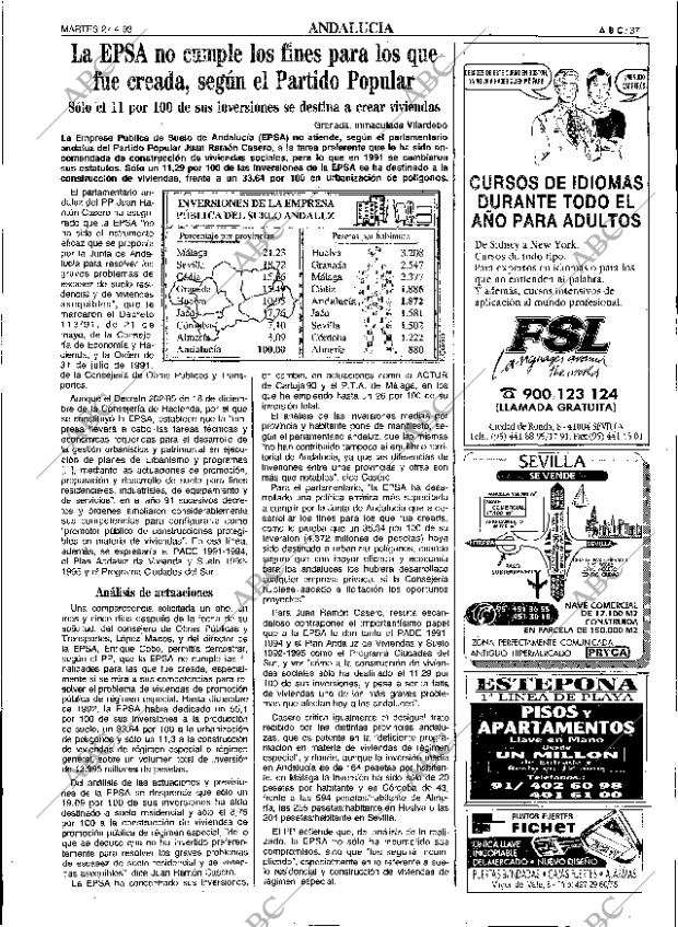 ABC SEVILLA 27-04-1993 página 37