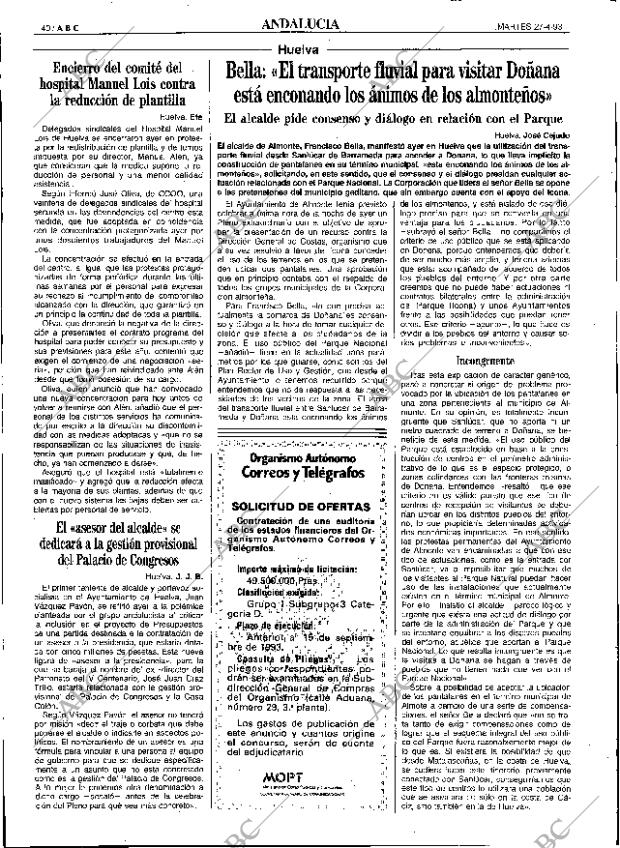 ABC SEVILLA 27-04-1993 página 40
