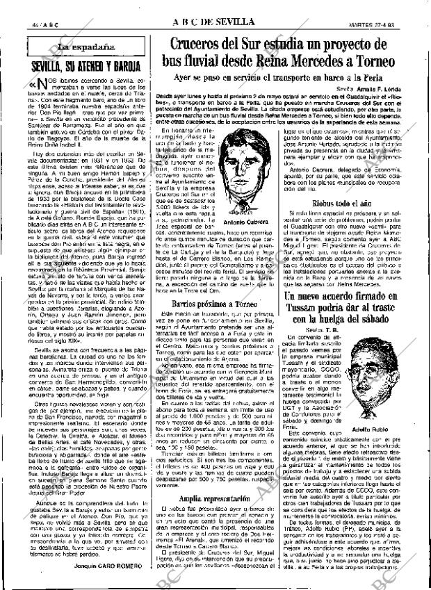 ABC SEVILLA 27-04-1993 página 44
