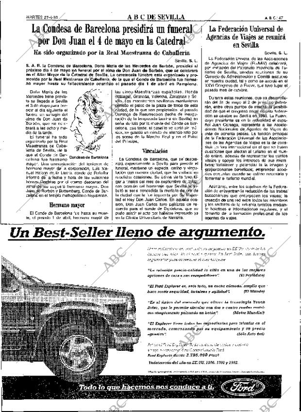 ABC SEVILLA 27-04-1993 página 47