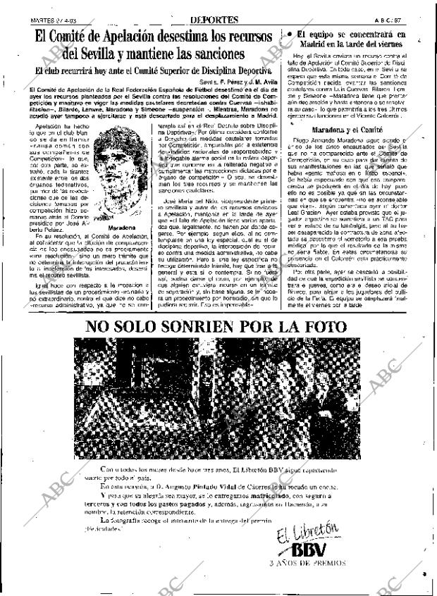 ABC SEVILLA 27-04-1993 página 87