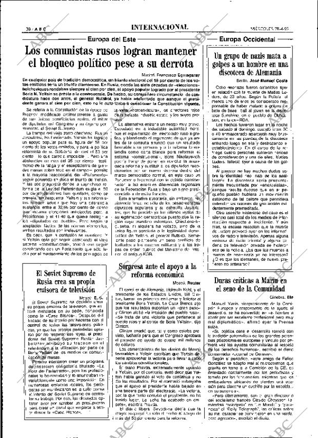 ABC MADRID 28-04-1993 página 38