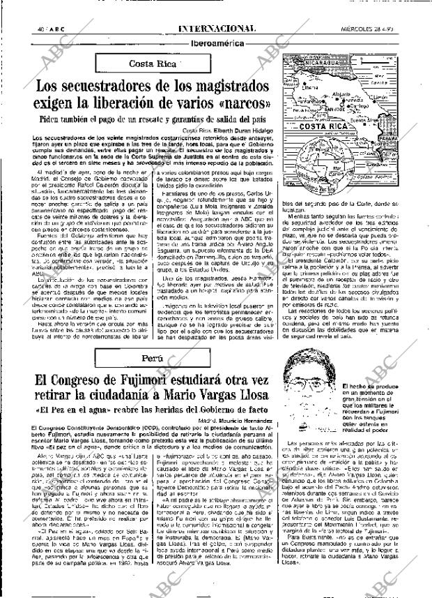 ABC MADRID 28-04-1993 página 40
