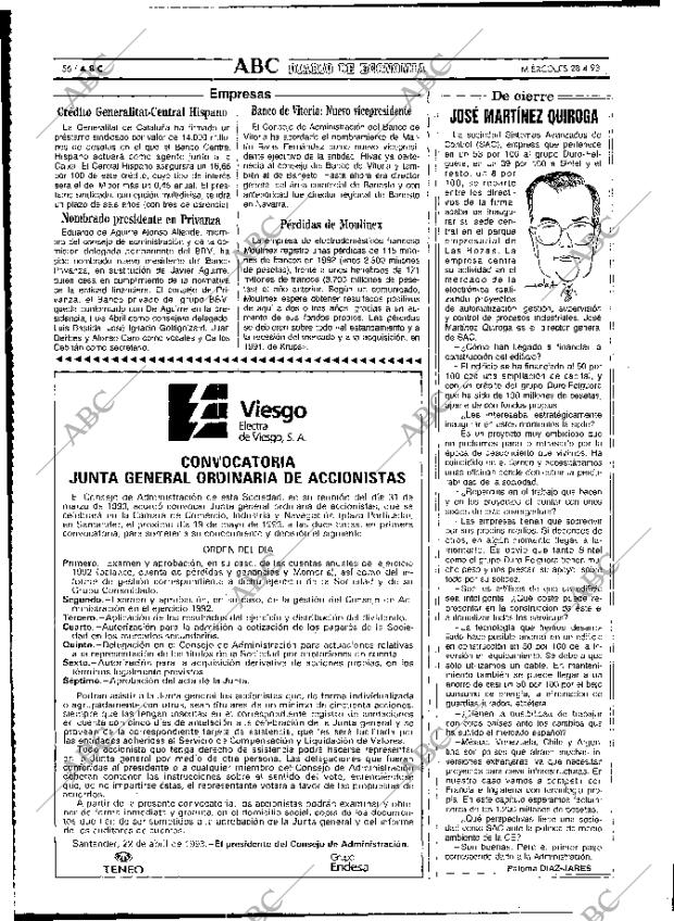 ABC MADRID 28-04-1993 página 56