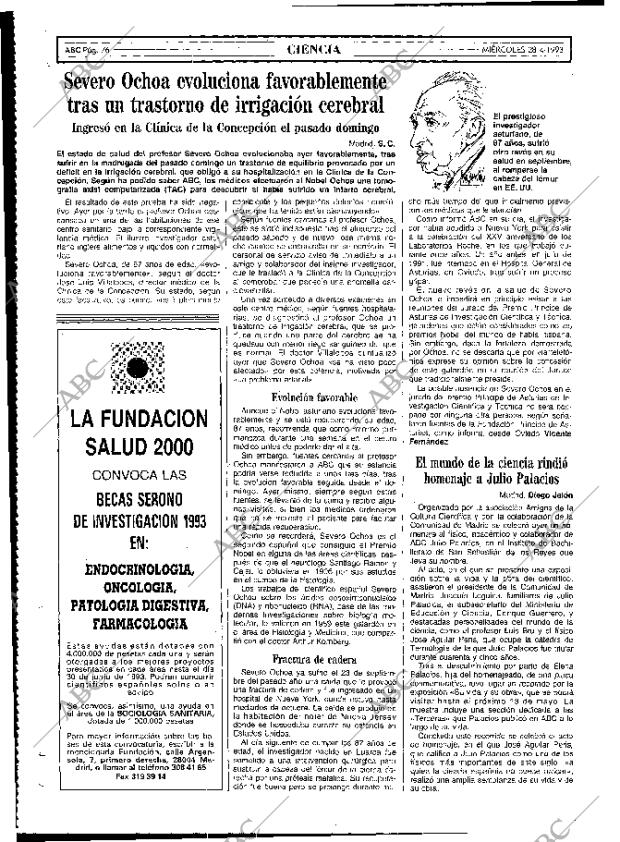 ABC MADRID 28-04-1993 página 76