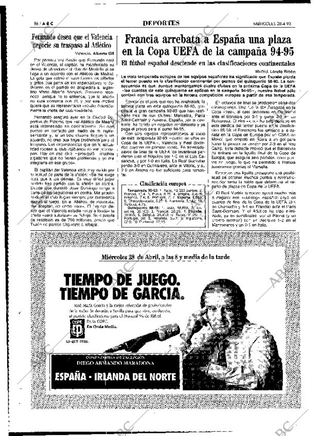 ABC MADRID 28-04-1993 página 86