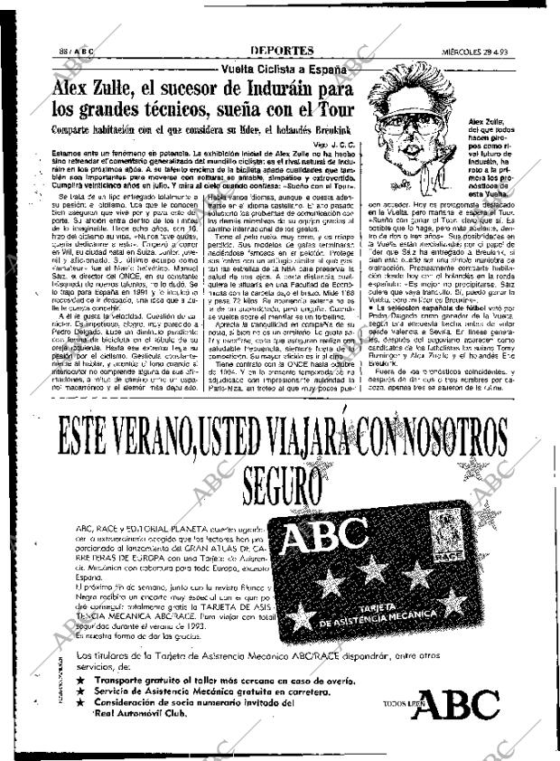 ABC MADRID 28-04-1993 página 88