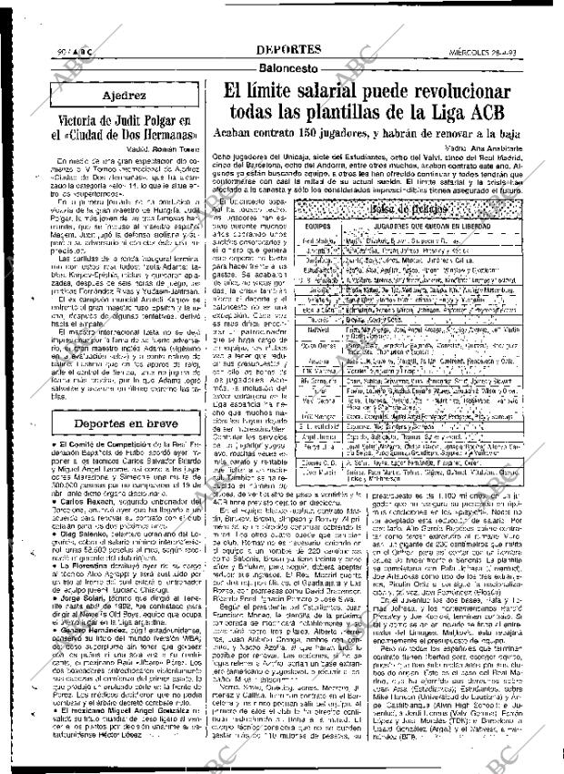 ABC MADRID 28-04-1993 página 90