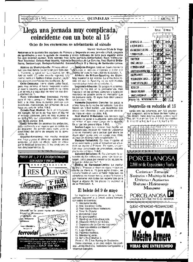 ABC MADRID 28-04-1993 página 91