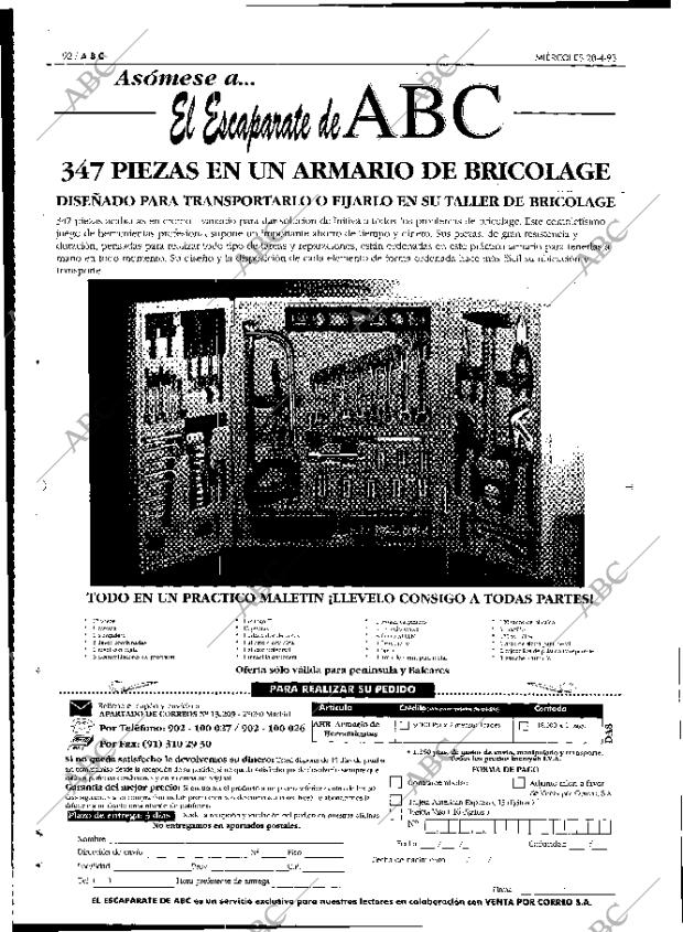 ABC MADRID 28-04-1993 página 92