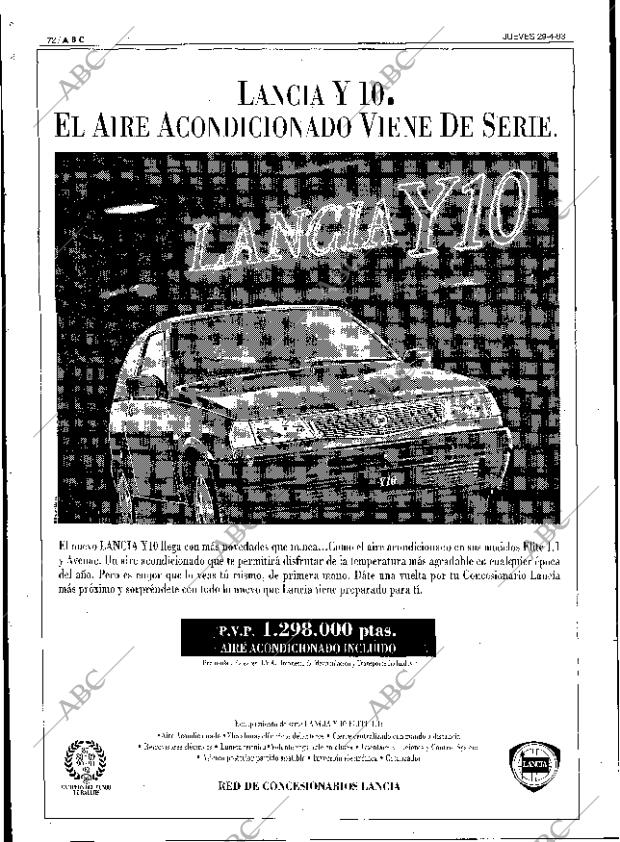 ABC SEVILLA 29-04-1993 página 72