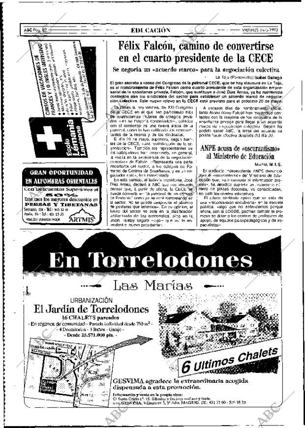 ABC MADRID 14-05-1993 página 82