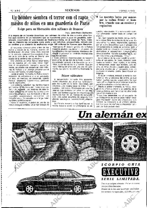 ABC MADRID 14-05-1993 página 92