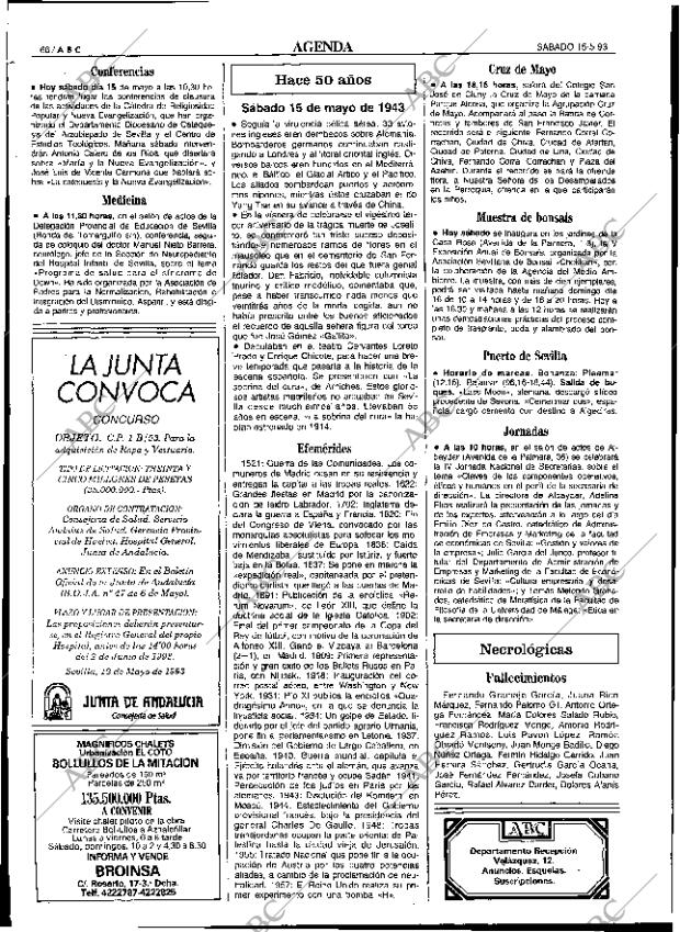 ABC SEVILLA 15-05-1993 página 66