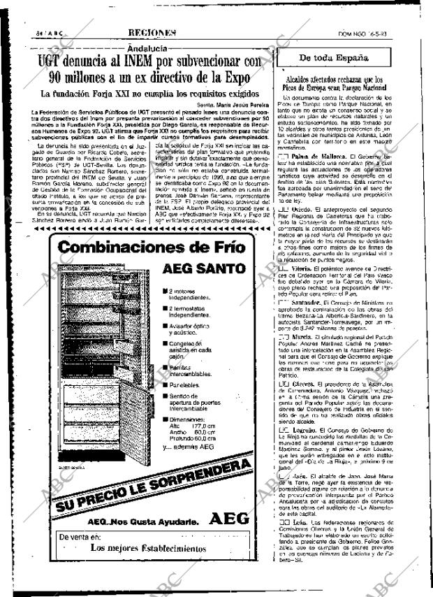 ABC MADRID 16-05-1993 página 84
