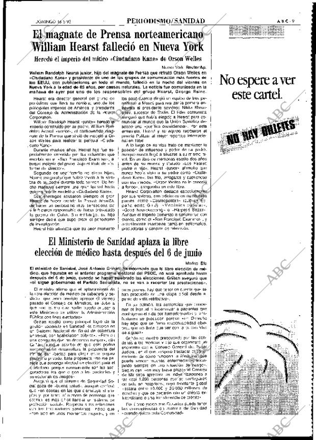 ABC MADRID 16-05-1993 página 91