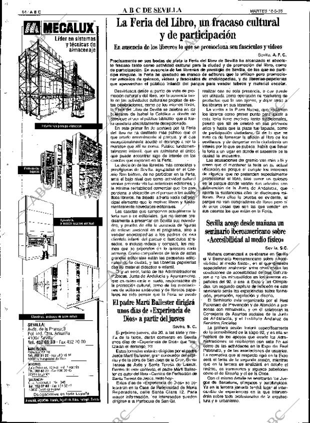 ABC SEVILLA 18-05-1993 página 64