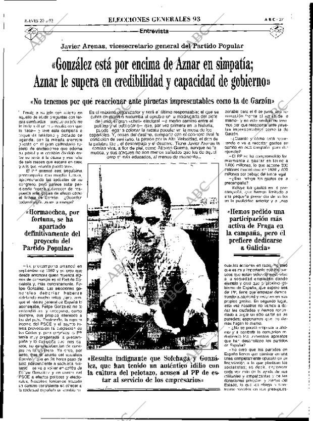 ABC MADRID 20-05-1993 página 27