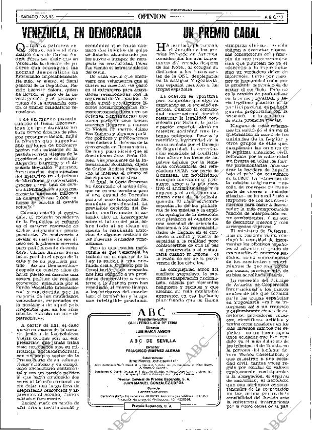 ABC SEVILLA 22-05-1993 página 17