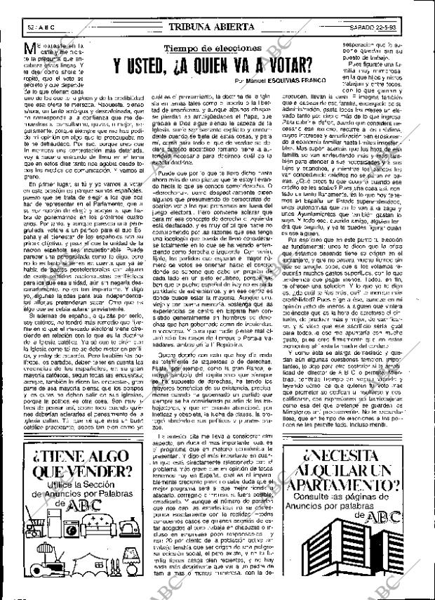 ABC SEVILLA 22-05-1993 página 52