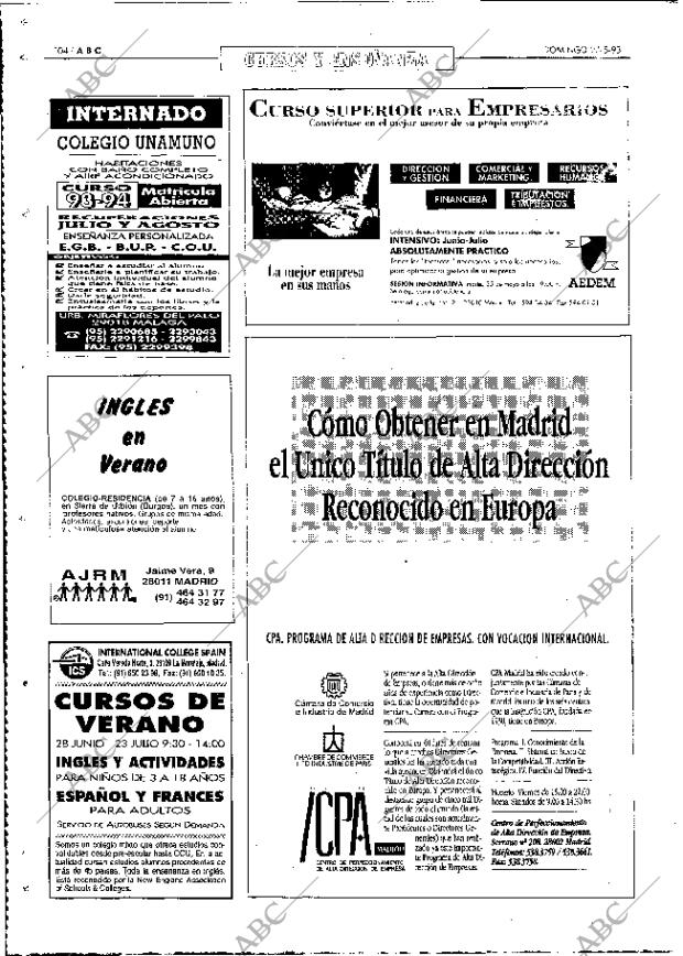 ABC MADRID 23-05-1993 página 104