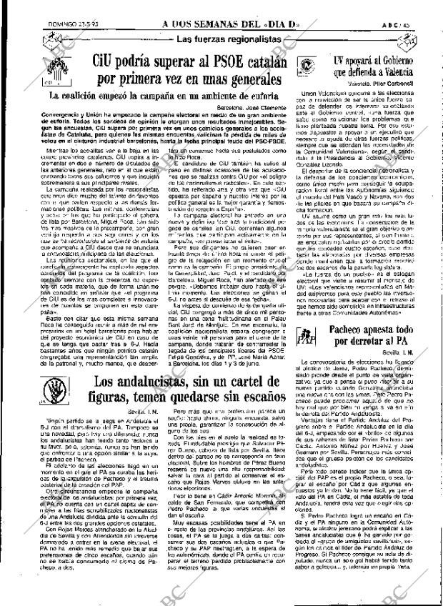 ABC MADRID 23-05-1993 página 45