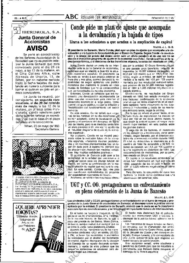 ABC MADRID 23-05-1993 página 88