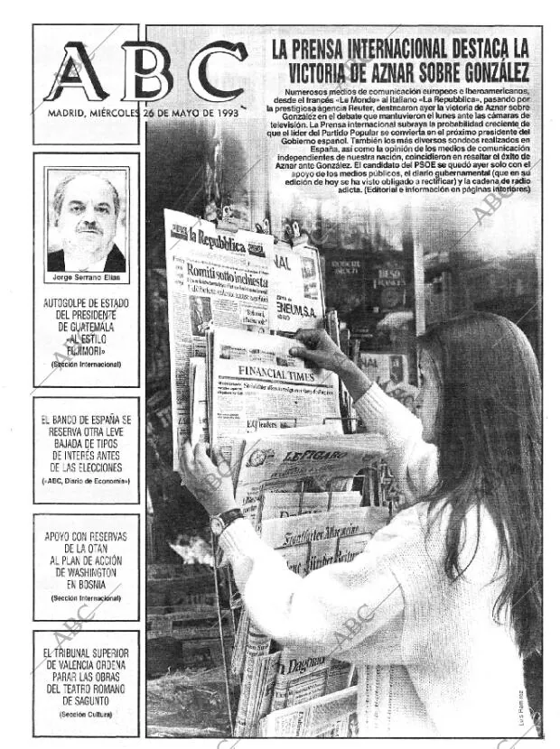 ABC MADRID 26-05-1993 página 1