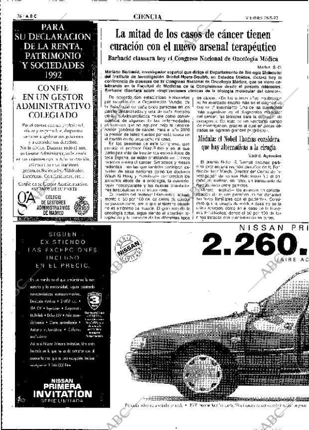 ABC MADRID 28-05-1993 página 76