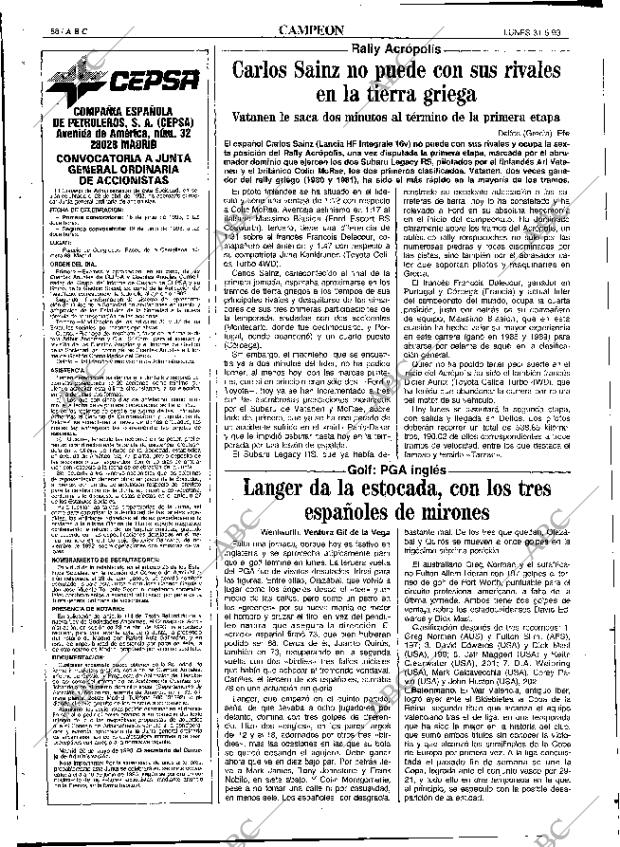 ABC SEVILLA 31-05-1993 página 88