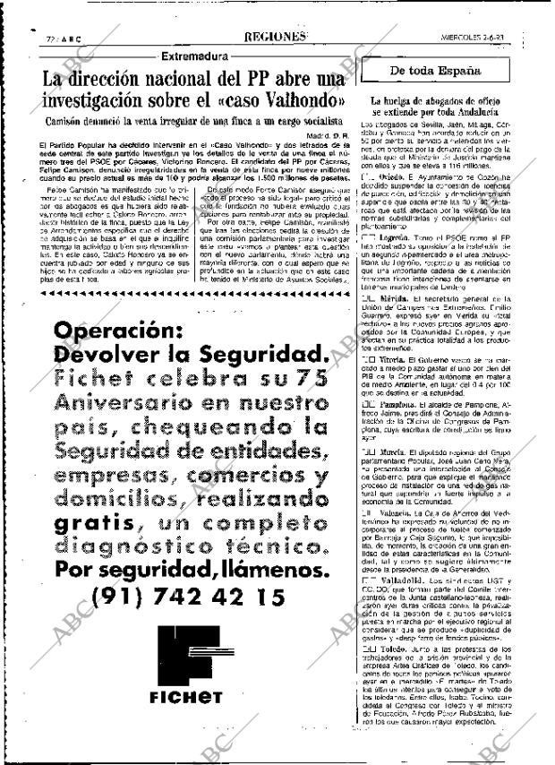 ABC MADRID 02-06-1993 página 72