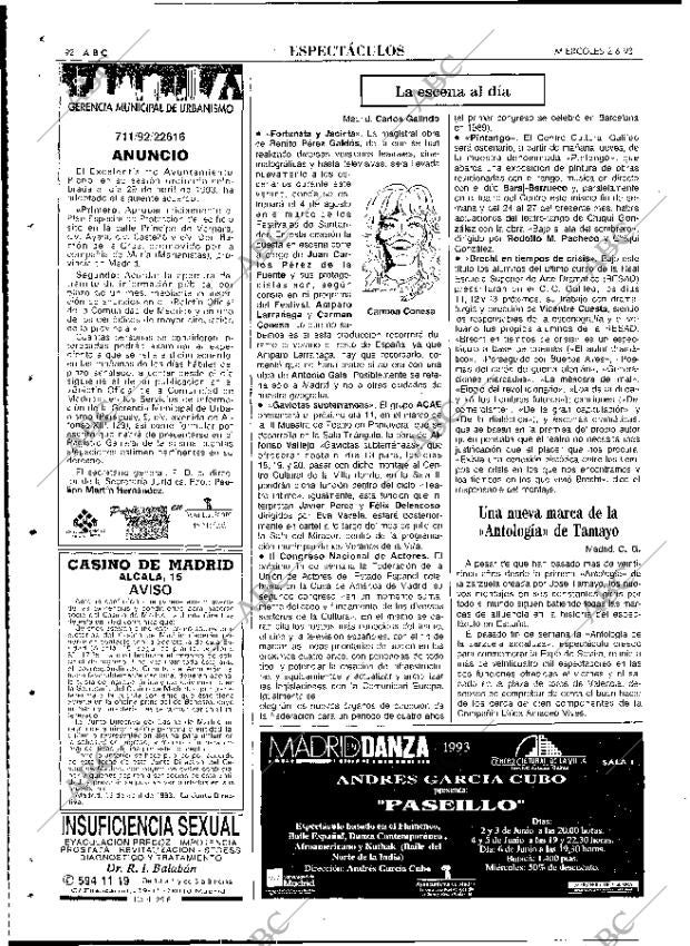 ABC MADRID 02-06-1993 página 92