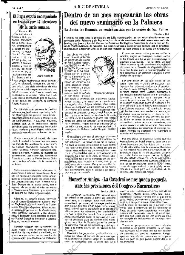 ABC SEVILLA 02-06-1993 página 54