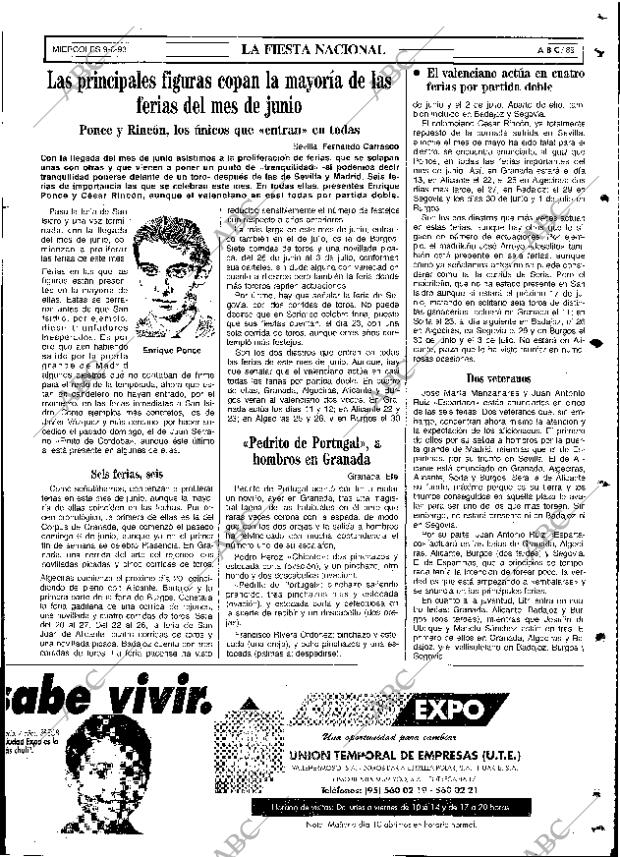 ABC SEVILLA 09-06-1993 página 89