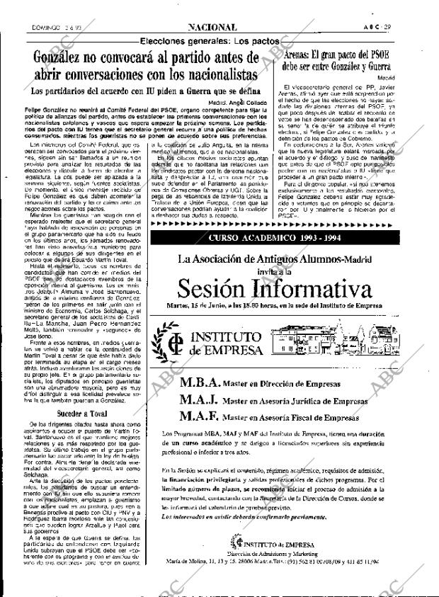 ABC MADRID 13-06-1993 página 29