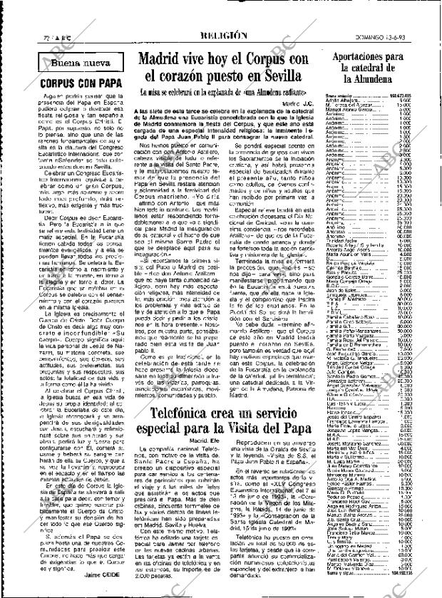 ABC MADRID 13-06-1993 página 72