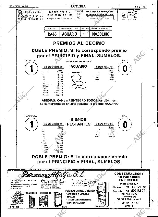 ABC SEVILLA 13-06-1993 página 135