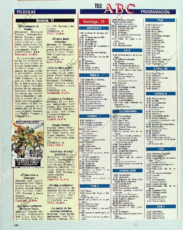 BLANCO Y NEGRO MADRID 13-06-1993 página 140